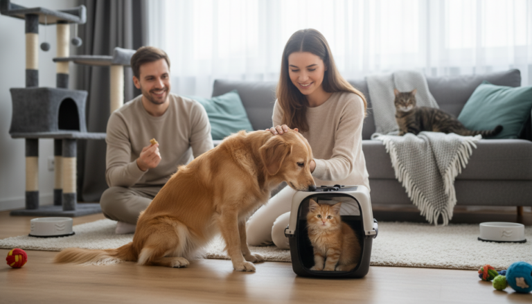 Editorial photograph for article about: How to Introduce a New Pet to Your Household Successfully: A Complete 2026 Guide